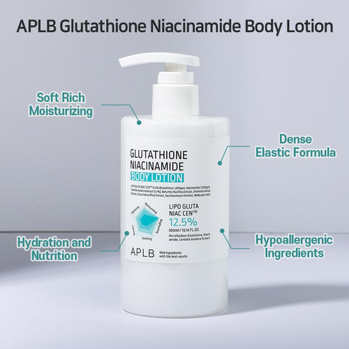 Loción Corporal Aplb Lipo Gluta Niac Cen 12,5% Con Glutatión