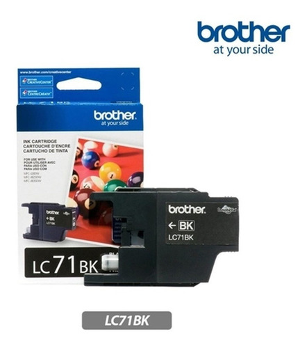 Cartucho Tinta Original Brother Lc-71 Lc-71bk Lc71bk Preta