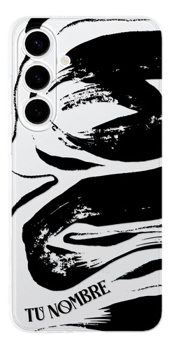 Funda Para Galaxy Manchas Negras Pintura Con Nombre