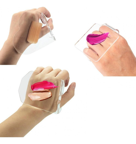 1 Paleta De Maquillaje De Acrílico Paleta De Mano Mezcla