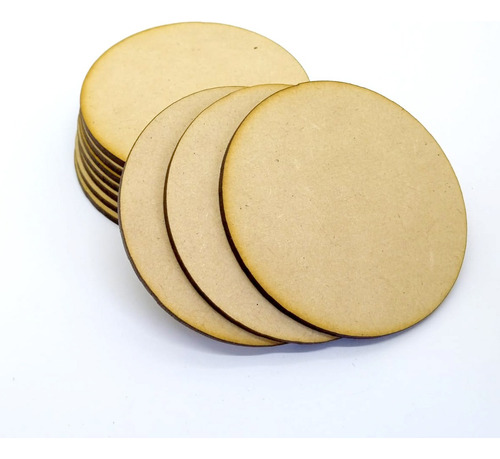 Base Circular 5cm Circulo Mdf Bricolaje Maqueta 100pz