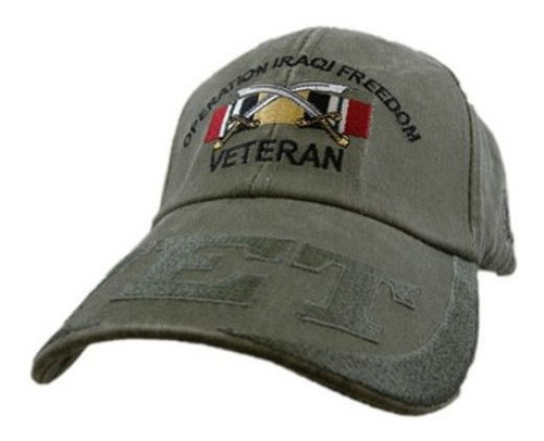 Us Ejercito Libertad Iraqui Veterano Bordado Sombrero Cierr