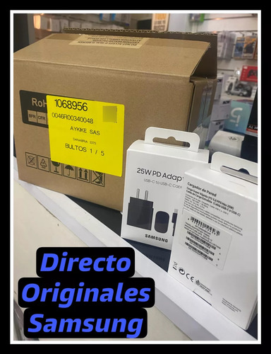 Cargador Samsung Note 20 Note 10 Flip 4 Z Flip5 25w Original