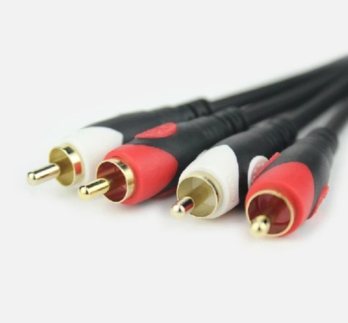 Cable Rca Largo: 3 Metros Stereo Bk Calidad Profesional 