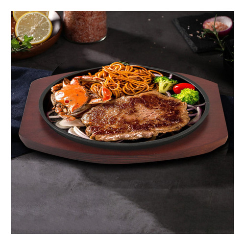 Plato De Hierro Fundido Para Carne, Carne, Mariscos,