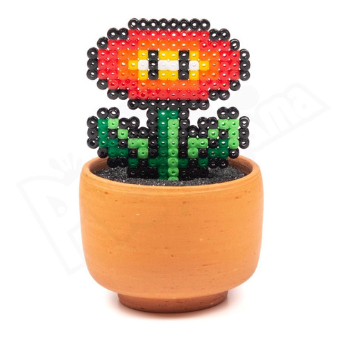 Matera Decorativa - Super Mario - Flor Fuego Pixel Art Geek