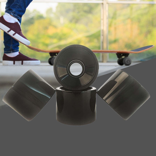 4x Ruedas De Monopatín Pu Ruedas De Longboard 65mm