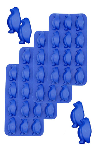 Molde De Silicona De Pingüino 3d Topolmold Molde De Cubitos