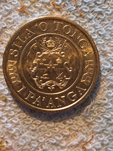 Moneda De Tonga 1 Paanga Año 2015 Aluminio- Bronce Km#230