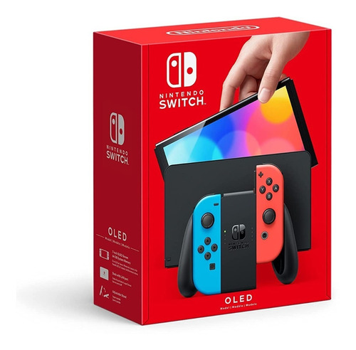 Nintendo Switch Oled + 1 Juego + Estuche + Vidrio 