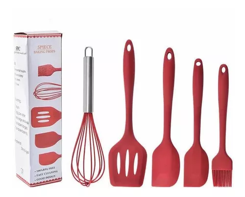 Kit Espátulas Silicona X 5 Cocina Vajillas Y Artículos De Servir