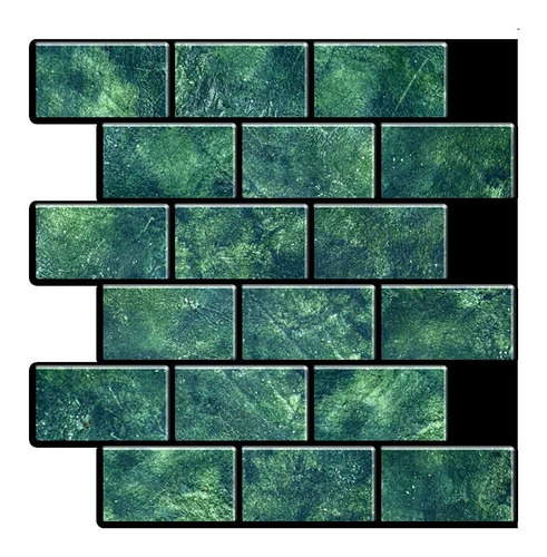 Mosaicowall 10 Hoja Azulejo Verd Para Despegar Pegar Tus