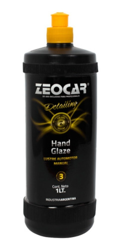 Zeocar Hand Glaze Paso 3 Detailing Brillo Pulido 500 Ml 