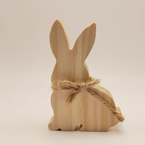 Señal De De Madera, Centro De Mesa De Mesa De Conejo Sin