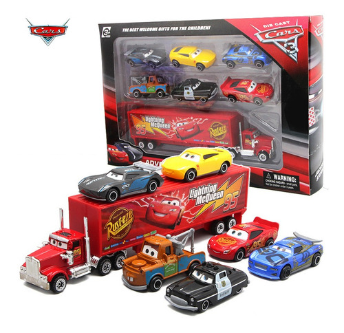 7 Unidades/conjunto De Presente Disney Pixar Car Car Modelo