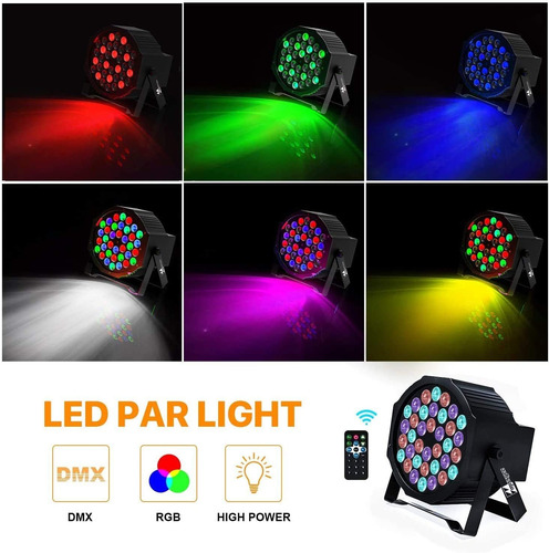 Imagen 4 de 6 de Tacho Led Audioritmico 54w Dmx Rgb Dj Discotec Eventos Bar