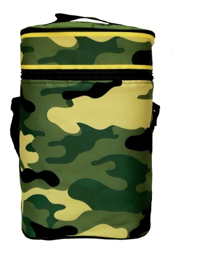 Imagen 4 de 5 de Equipo De Mate Sin Termo Camuflado Militar Cuero Set Matero