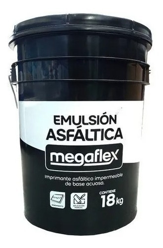 Membrana  Megaflex Emulsion  Asfaltica Al Agua X 18+ Pincel