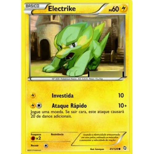 Electrike - Pokémon Elétrico Comum - 41/ - Pokemon Card Game