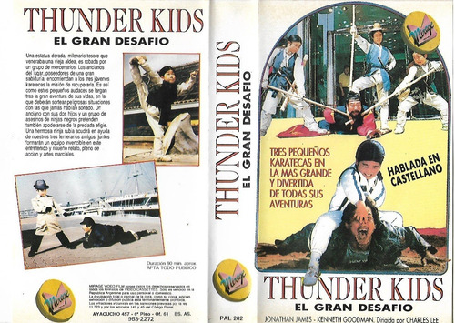 Thunder Ninja Kids In The Golden Adventur Vhs Español Latino