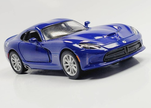 Dodge Viper Srt Azul Furioso Auto Metal Miniatura Escala 