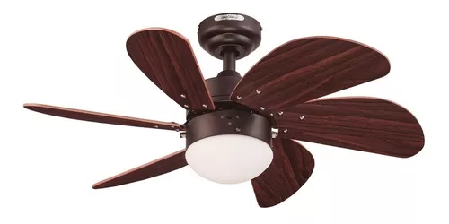 Coolfan Lampara Ventilador Techo 2 Luz 5 Aspas 44502