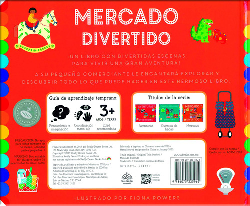 Playtime: Mercado Divertido, de Varios autores. Playtime: Aventuras Divertidas Editorial Silver Dolphin (en español), tapa dura en español, 2020
