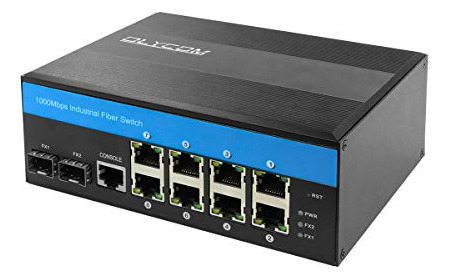 Switch Industrial Ethernet 8 Puertos Poe+ Gigabit Olycom -