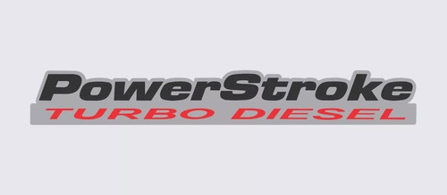 Adesivo Power Stroke Turbo Diesel Prata Ford Ranger