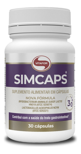 Probióticos Simcaps Vitafor 30 Caps