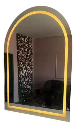 Espelho Led Oval Base Reta 190x90 Touch Screen