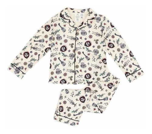 Coco Pixar Pijama De 2 Pzas Talla 5-6 Niños Disney Store