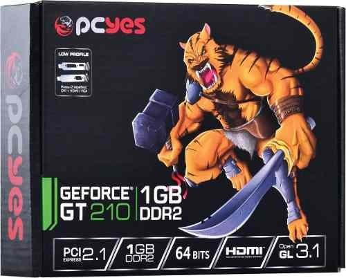 Imagem 7 de 12 de Placa De Vídeo 1gb Ddr2 Pcyes G210 Hdmi Dvi 64 Bits Low Sj