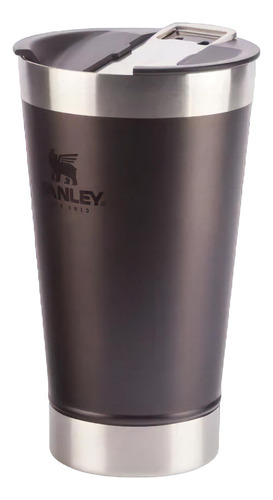 Vaso térmico para cerveza Stanley Charcoal (con tapa) | 473 ml