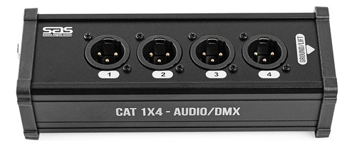 Medusa Sas Cat 1x4 Montada Com Xlr Painel Macho