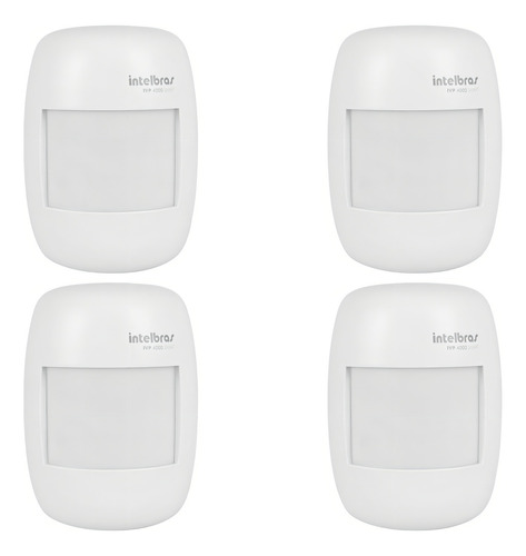 Kit 4 Sensores Passivo Sem Fio Ivp 4000 Smart Intelbras