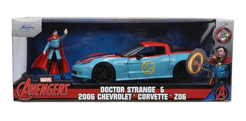 Jada 1:24 2006 Chevrolet Corvette Z06 / Figura Dr Strange