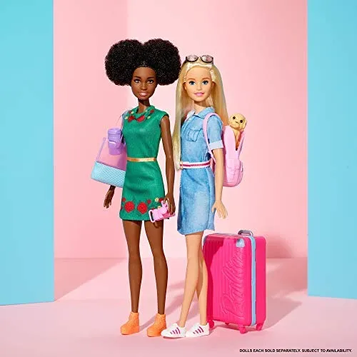 Muñeca Nikki De Barbie Travel Kitty Ear, Pelo Castaño, 5