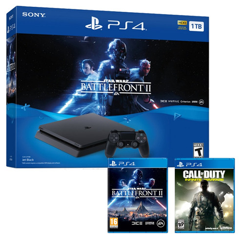 Playstation 4 1tb Star Wars 2 + Call Of Duty Iw Macrotec