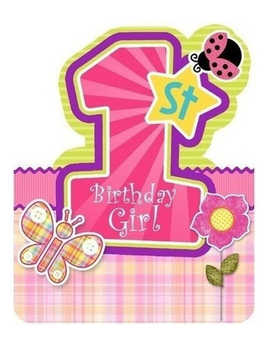 Kit Imprimible Para Tu Fiesta De Birthday Girl Firts 1 Año