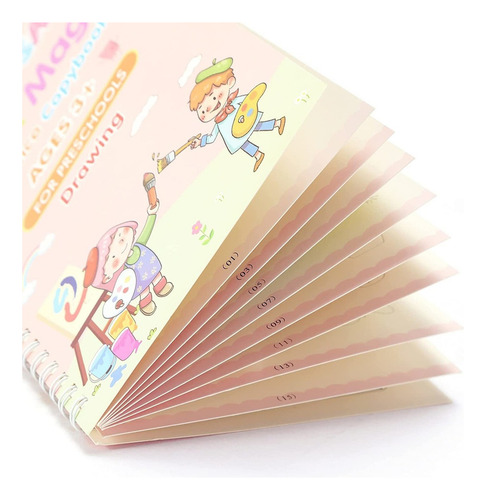 Magia Hundido - Kit De Cuaderno De Caligrafía Reutilizable 4