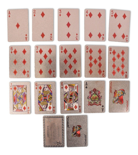 Baralho Poker Truco Dolar Bronze Cartas Jogos Plastico | Parcelamento sem  juros