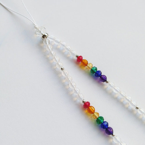 Phone Strap - Correa Para Celular - Arcoiris 