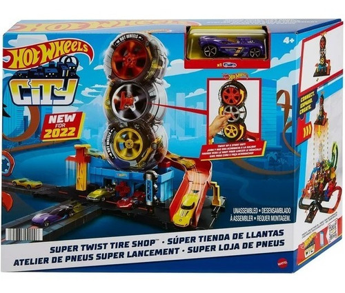 Pista Hot Wheels City Super Tienda De Llantas  