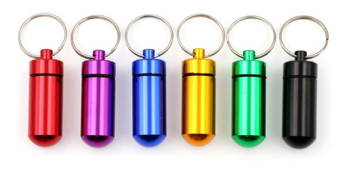 Imagen 6 de 6 de 3 Pastillero Gadgets Hermeticos Llaveros Camping Impermeable