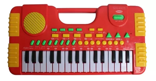 Piano Infantil Musical Animais Fazendinha Cor