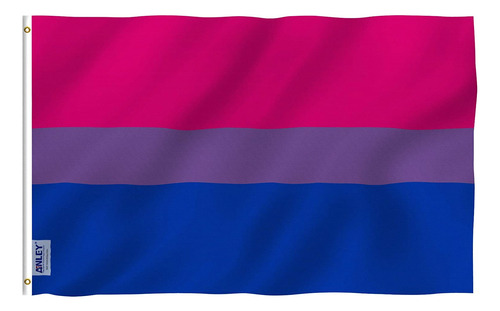 Bandera Anley, Orgullo Bisexual, 100% Poliéster, 90 X 150...