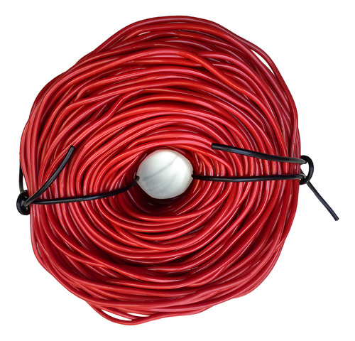 150 Mts Rollo De Cordón De Pvc 5mm 3,5 Kg Rojo