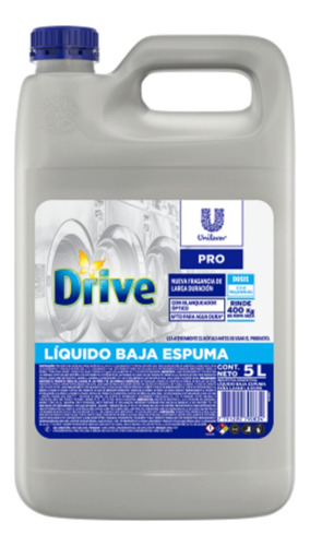 Drive Liquido Baja Espuma Para Ropa 5l