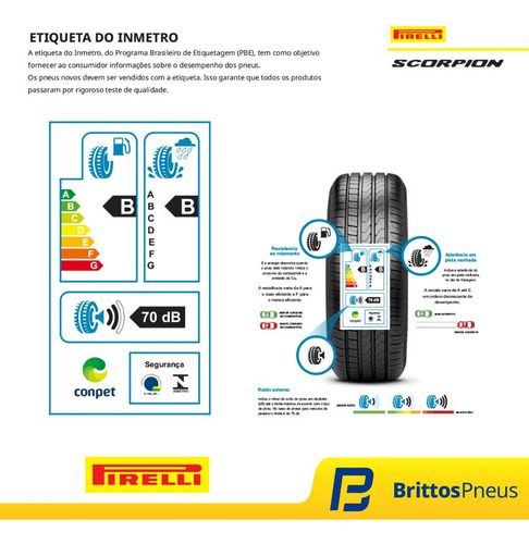 Kit 2 Pneus Pirelli Aro 16 Scorpion (ks) 205/60 R16 92h